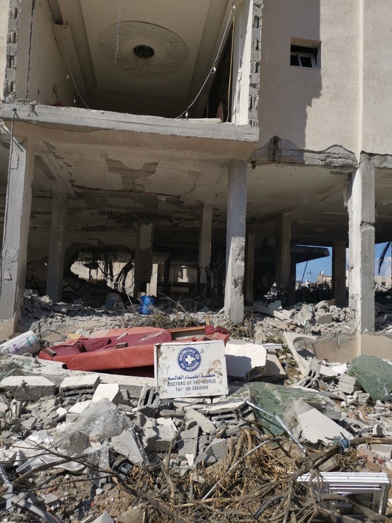 世界の医療団は、ガザの事務所が破壊されたことを強く非難します