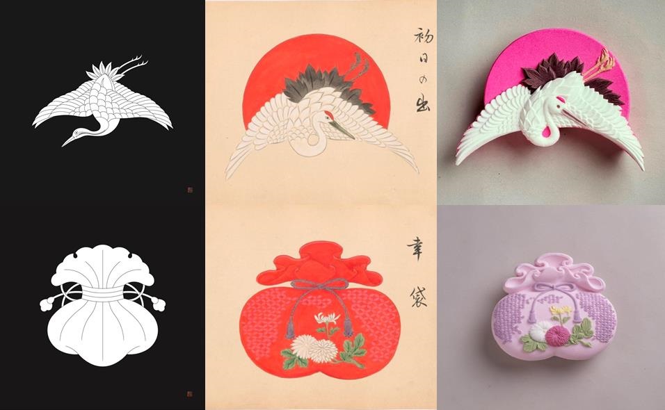 企画展「家紋と和菓子のデザイン展」を、虎屋 赤坂ギャラリー にて開催
